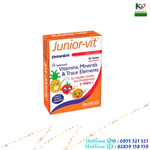 HealthAid JUNIOR Vit -Vitamin tổng hợp và khoáng chất thiết yếu hỗ trợ tăng cường sức khỏe và sự phát triển của trẻ