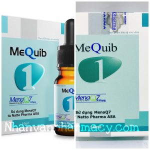 MeQuib 1 – Mena Q7 – Bổ sung D3 và K2 hỗ trợ tăng cường hấp thu Canxi cho xương chắc khỏe