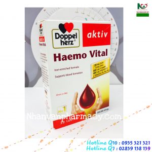 Haemo Vital – Hỗ trợ điều trị thiếu máu do thiếu sắt