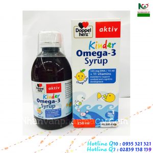 Kinder Omega-3 Syrup – Hỗ trợ phát triển não bộ và thị lực, cải thiện tập trung, ngăn ngừa suy giảm trí nhớ cho bé
