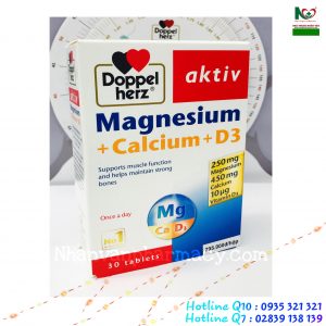 Magnesium + Calcium + D3 – Hỗ trợ sự phát triển một hệ cơ, xương khỏe mạnh và phòng ngừa loãng xương.