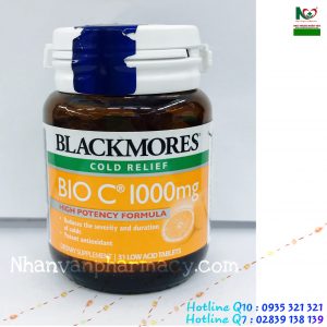 Blackmores Bio C 1000mg – Bổ sung Vitamin C tối ưu cho cơ thể giúp cơ thể có hệ miễn dịch khỏe mạnh