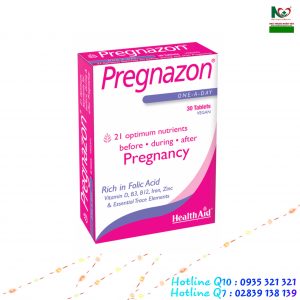 Health Aid PREGNAZON – Viên uống bổ sung Vitamin và Khoáng chất thiết yếu cho phụ nữ mang thai