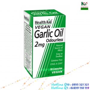 HealthAid GARLIC OIL – Hỗ trợ sức khỏe tim mạch và tiêu hóa với tinh dầu tỏi không mùi