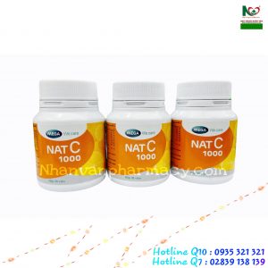 Nat C 1000 – Bổ sung Vitamin C tăng sức đề kháng cho cơ thể