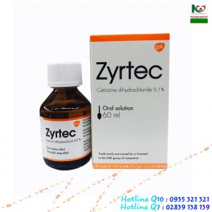 Thuốc Zyrtec 60ml – Điều trị dị ứng, mày đay