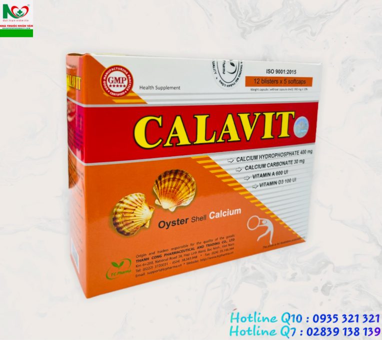 Calavit – Bổ sung Calci, Vitamin D3, Vitamin A cho xương chắc khỏe