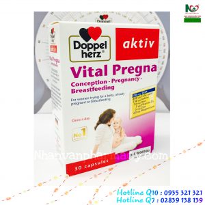 Vital Pregna –  Bổ sung Sắt, Vitamin, Khoáng chất cho phụ nữ mang thai và cho con bú