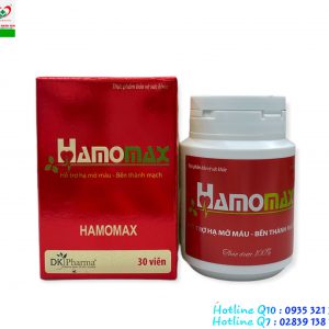 Hamomax – Hỗ trợ giảm mỡ máu, bền thành mạch