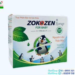 Siro Zokozen For Baby – Hỗ trợ giảm ho do viêm họng, viêm phế quản