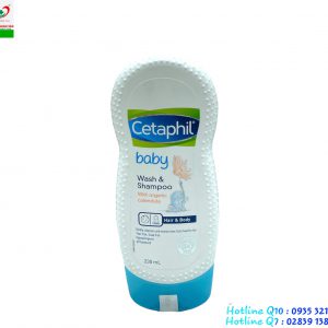Sữa tắm gội trẻ em Cetaphil Baby Gentle Wash & Shampoo With Organic Calendula 230ml