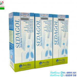 Sedagol Oral Spray – Hỗ trợ bảo vệ vùng họng, giảm ho, sạch họng