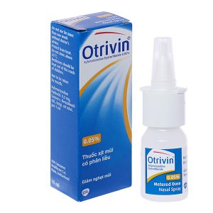 Otrivin 0.05% – Thuốc xịt mũi giảm nghẹt mũi, xung huyết mũi