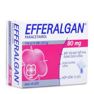 Thuốc Efferalgan 80mg – Điều trị đau đầu, hạ sốt cho trẻ từ 5-16kg