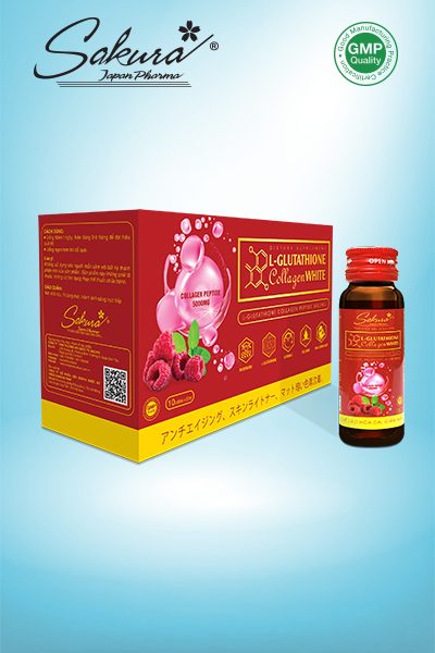 SAKURA L-Glutathione Collagen White (RED)  –  Hỗ trợ chống oxy hóa, giúp hạn chế lão hóa da