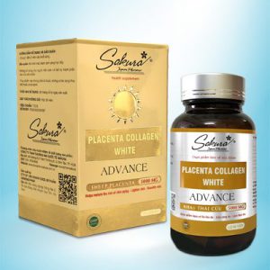 SAKURA Placenta Collagen White ADVANCE – Giúp giảm nguy cơ lão hóa da, làm sáng da, đẹp da